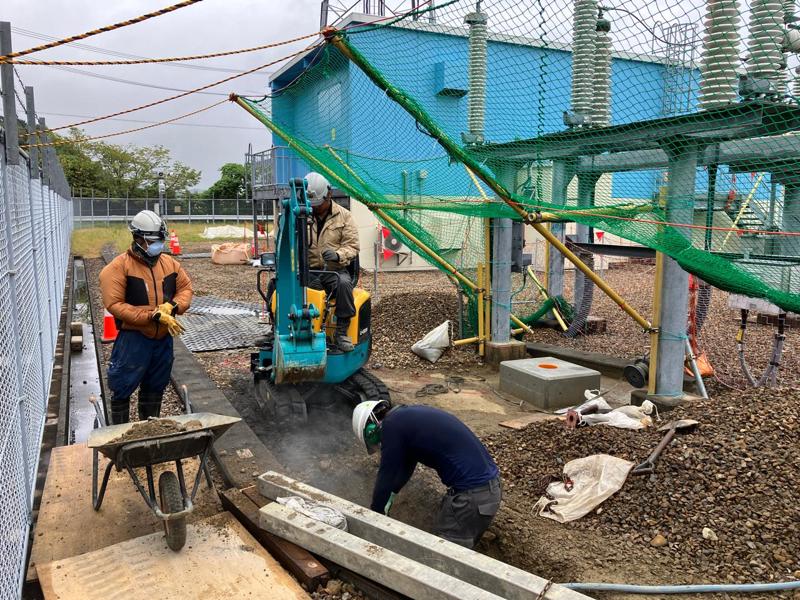 土方分岐線劣化ＣＶケーブル張替のうち管路工事