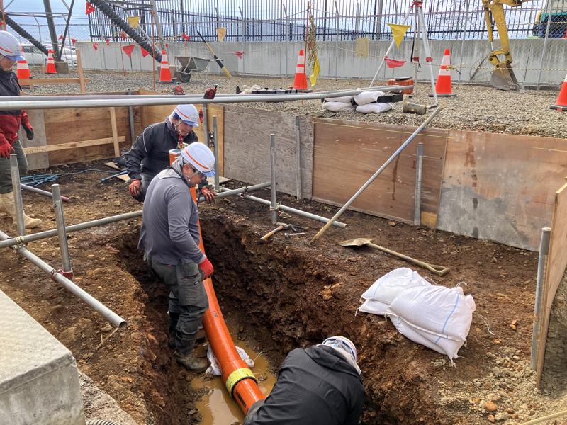 セイコー広丘線受電点変更のうち管路工事