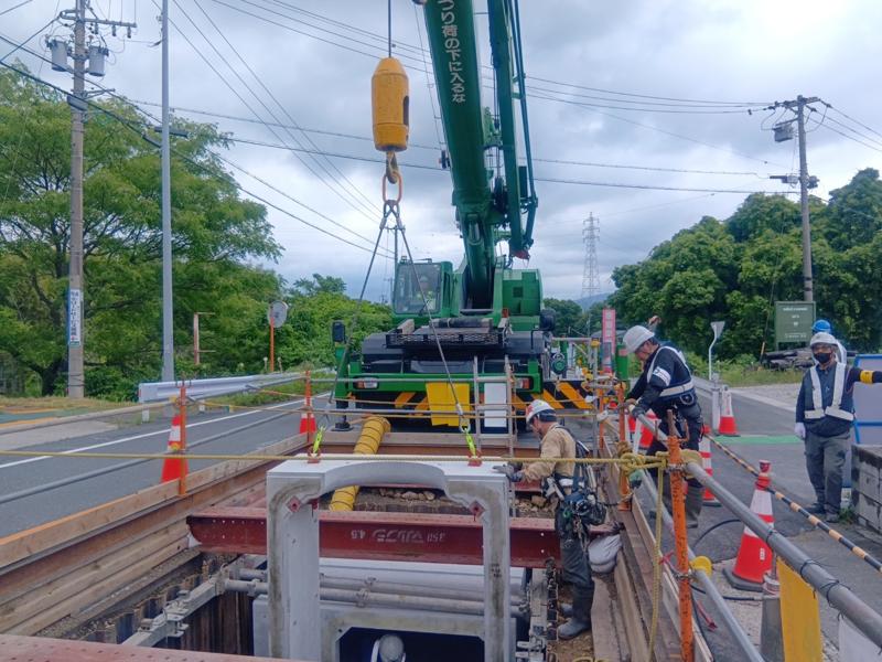 オーエスジー大池線77kV化のうち管路工事