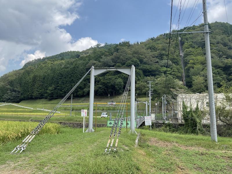 明知川水力発電所発電所専用橋撤去