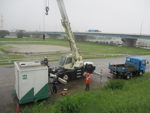 現場パトロール～6月の大雨　河川健康公園(施設)の一時撤去及び復旧を実施～